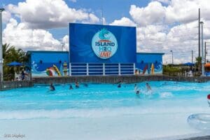 videowall SNA display at outdoor waterpark