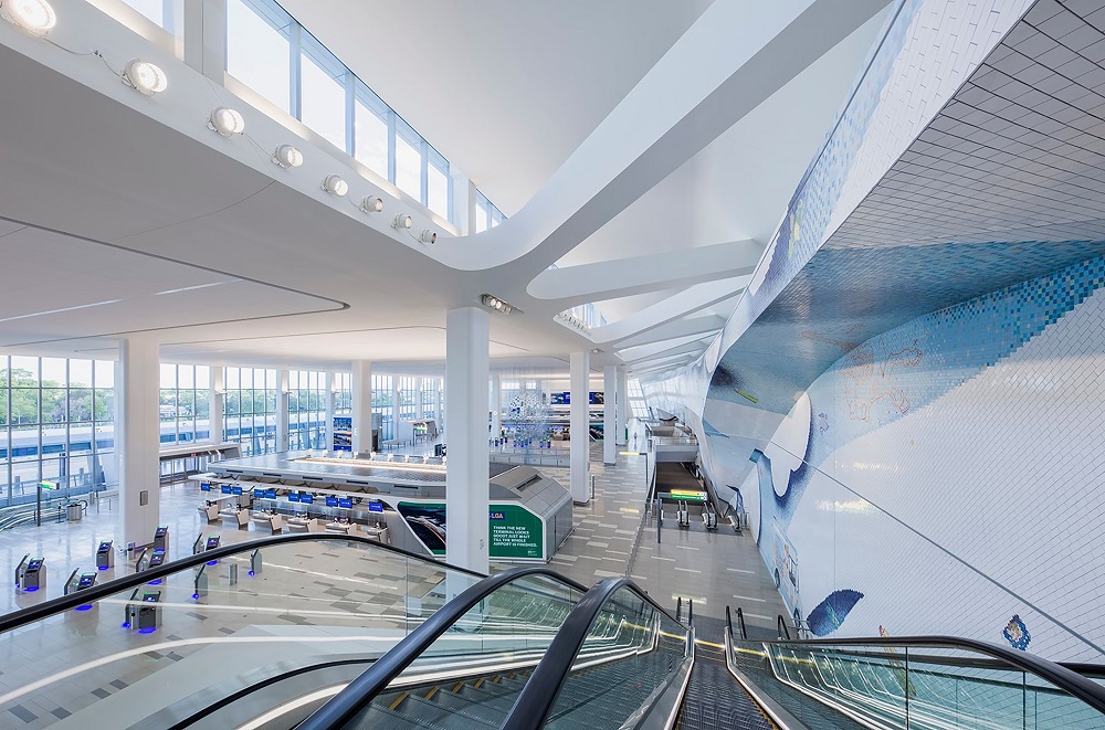 LaGuardia Terminal B interior.