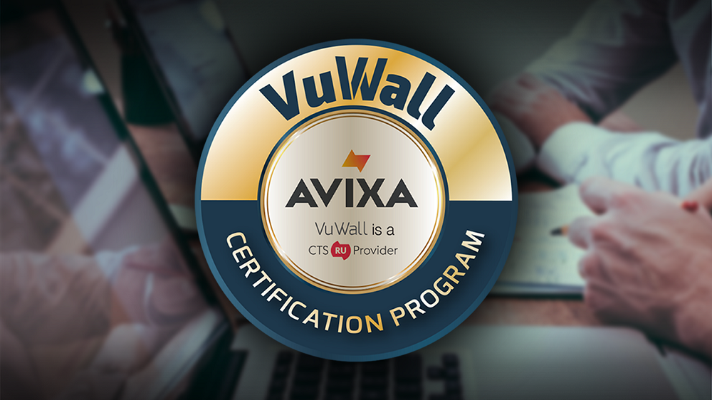 VuWall AVIXA CTS RU certification badge.