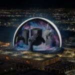 The Sphere in Las Vegas featuring the Xbox campaign.