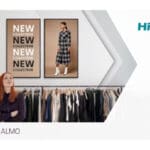 Exertis Almo Hisense commercial digital signage display in retail location