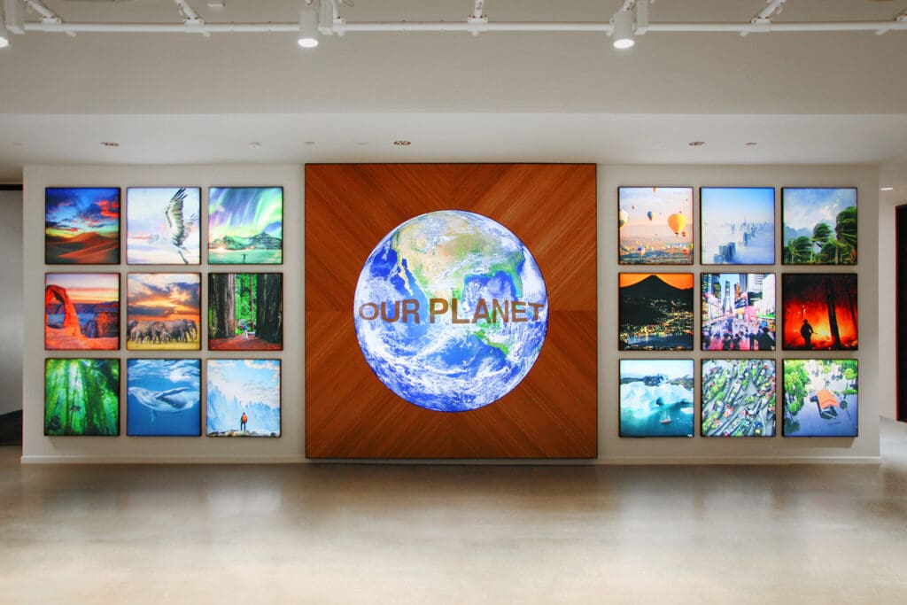 Epson display of commitment to the planet.