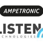 Ampetronic and Listen Technologies logos.