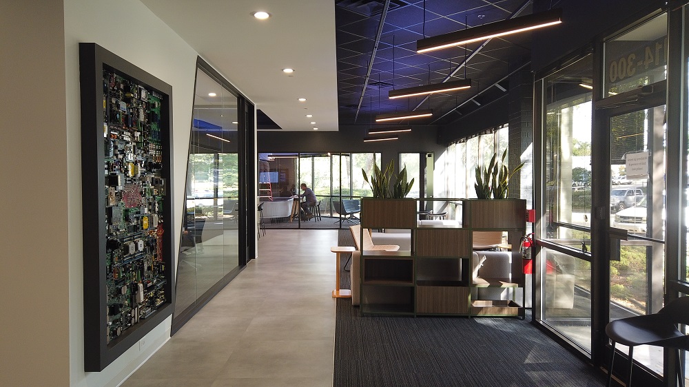Pavion Incorporates K-array’s KSCAPE RAIL Sound + Light Technology At Raleigh Office, slide 5