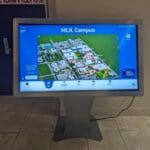 Visix digital-signage display on campus.