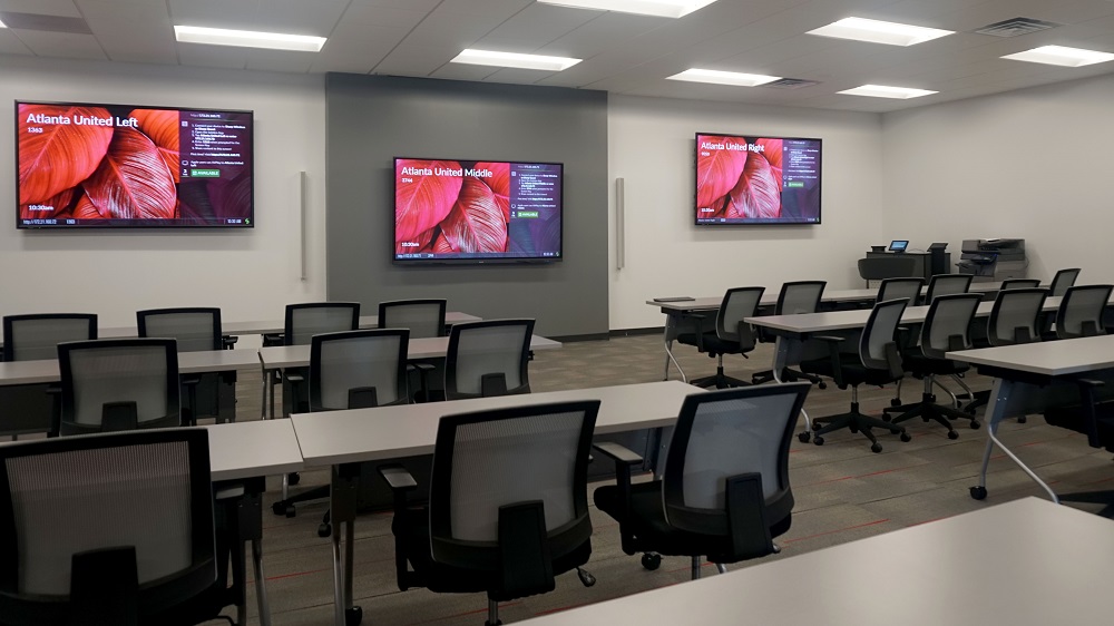 Displays with Mersive Technologies' platform at Sharp Business Systems conference room.