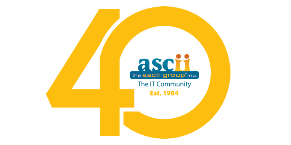 The ASCII Group 40 years celebration logo.