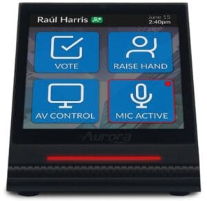 RXT-4D Desktop Touch Control Panel with Beamfomring Dante Microphone