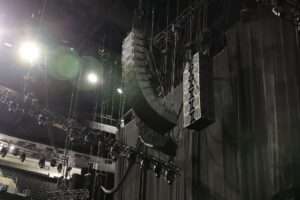 line array at 66th GRAMMY Awards - Technical Photos