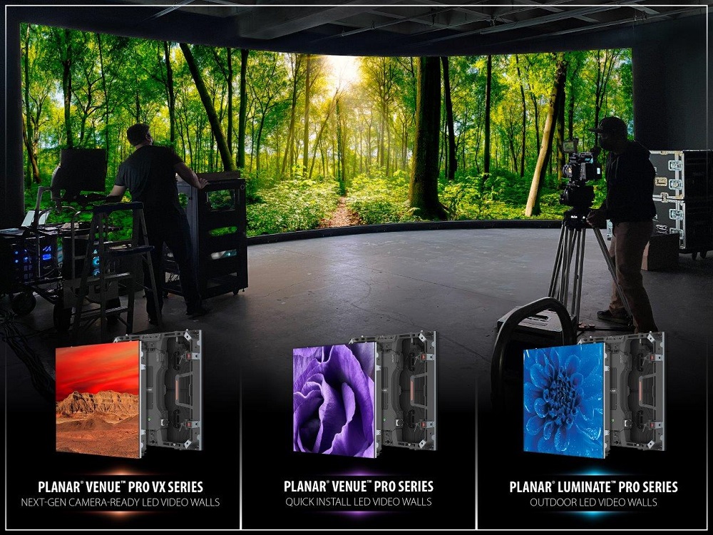 Planar Venue, Planar Venue Pro and Luminate Pro series poster.