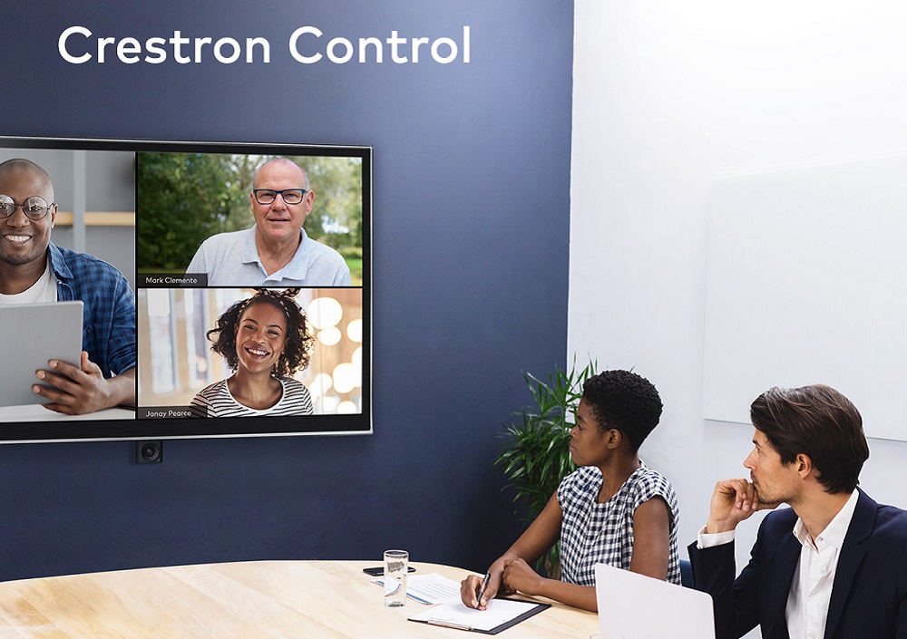 Crestron Control for Zoom stock photo.