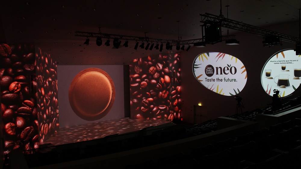 Christie Projectors Illuminate Nescafé Dolce Gusto Launch, slide 1