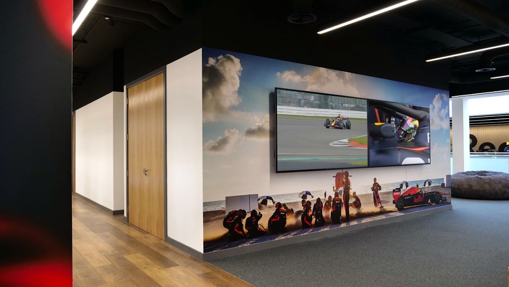 PPDS installation at Oracle Red Bull Racing office.