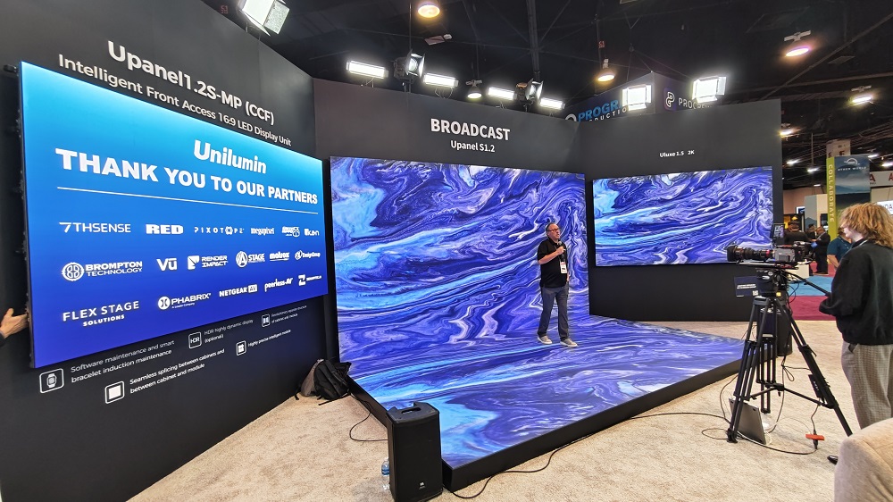Unilumin Recaps NAB 2024: Broadcast, Virtual Production Solutions & New Micro-LED Products, slide 1