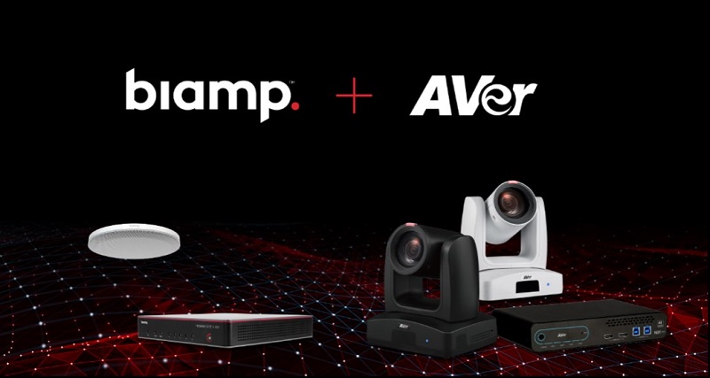 AVer and Biamp collaboration poster.