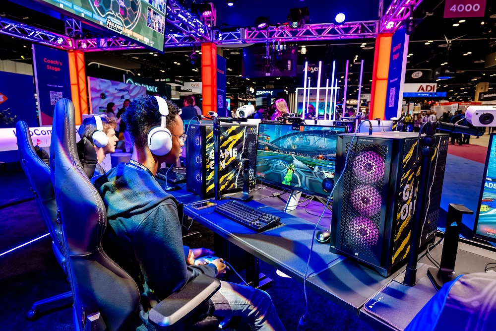 InfoComm & AVI Systems reunite for Esports Live 2.0 at InfoComm 2024. Photo from the InfoComm 2023 show in Orlando, Florida.