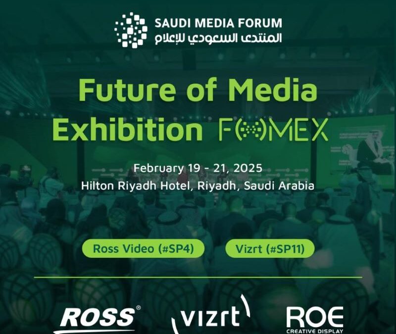 ROE Visual Partners with Ross Video and Vizrt to Highlight Broadcast Solutions at FOMEX 2025