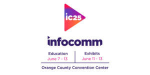 InfoComm 2025 logo with dates