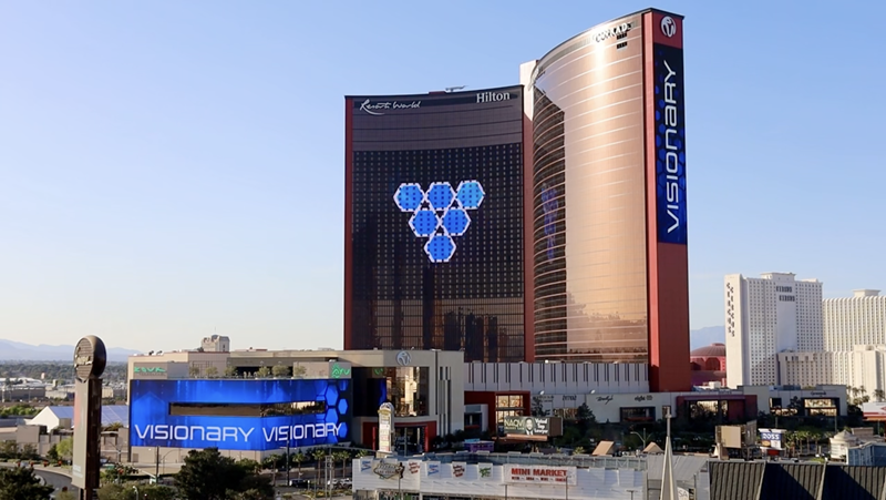 Visionary logo at Resorts World Las Vegas