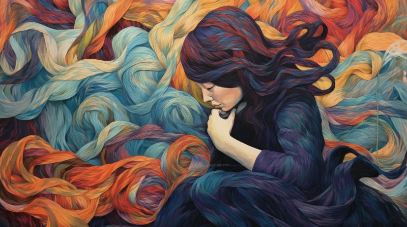 painting of woman