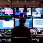 Person managing Dante AV workflow