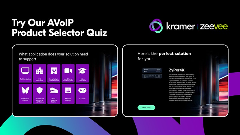 Kramer AVoIP Quiz poster