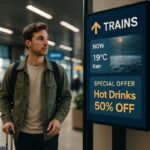 Travel retail 1, digital signage, traveler