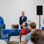 Bobby Swartz and Brian Donahoe speaking with ANetD audience.