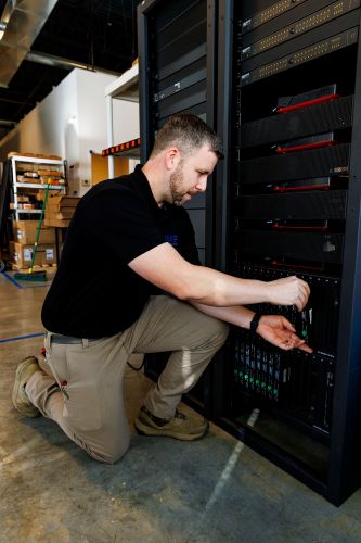 IMS employee rack building