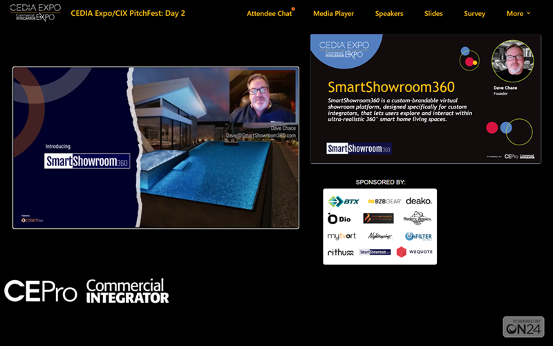Dave Chace presenting SmartShowroom360