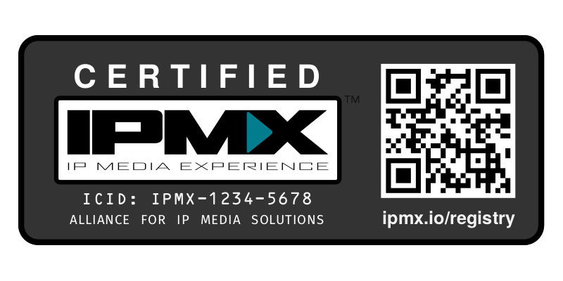 IPMX Certified badge