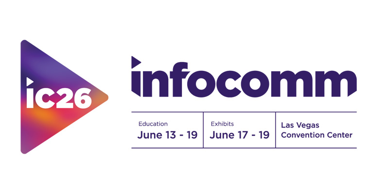 InfoComm 2026 logo with dates 800x400px