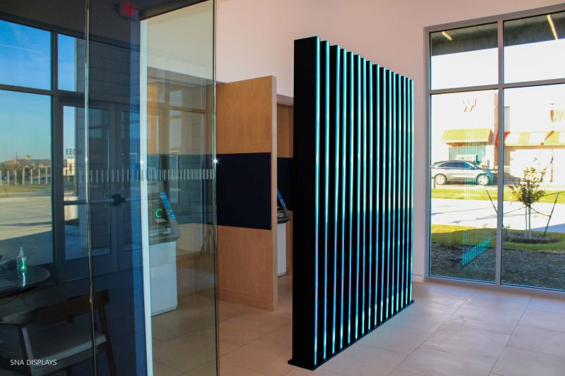 Texas Credit Union Upgrades Branch Lobbies with ACCENT™ LED Lighting Sticks