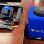 IRSC logo on Catchbox microphone