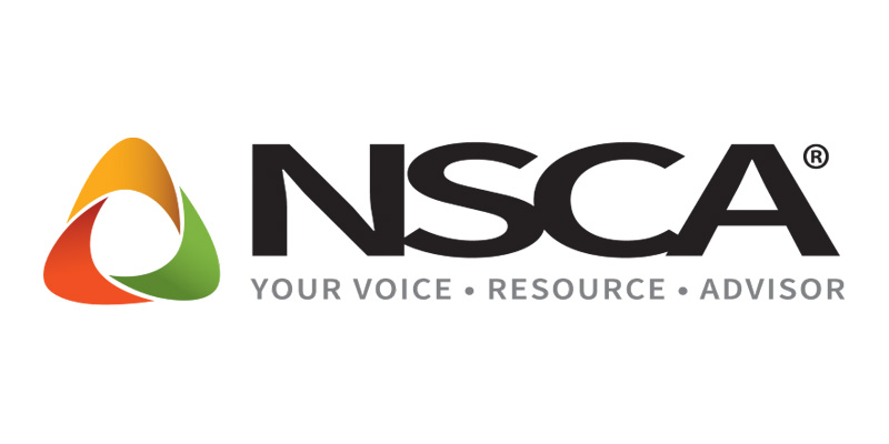 NSCA Logo on 800x400 px white background