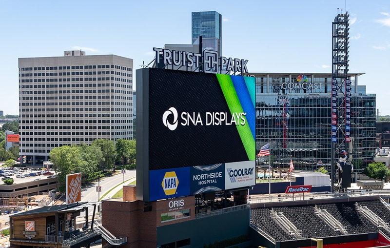 SNA Displays logo at Truist Park