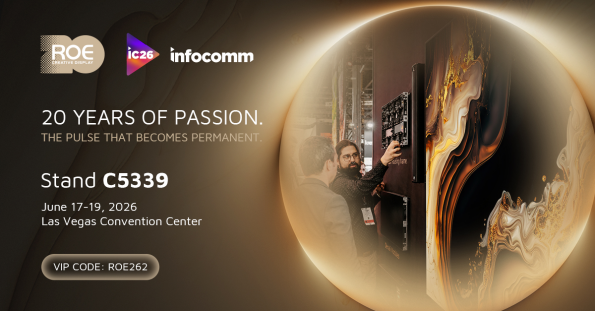 ROE Visual InfoComm 2026 poster