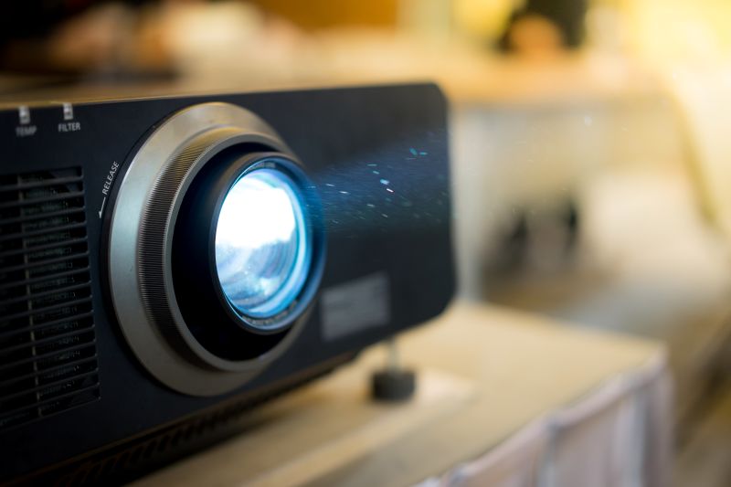 Projector Presented at the financial meeting in the company's meeting room. By TEEREXZ / stock.adobe.com