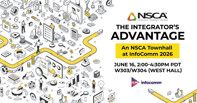 NSCA Town Hall InfoComm 2026 poster