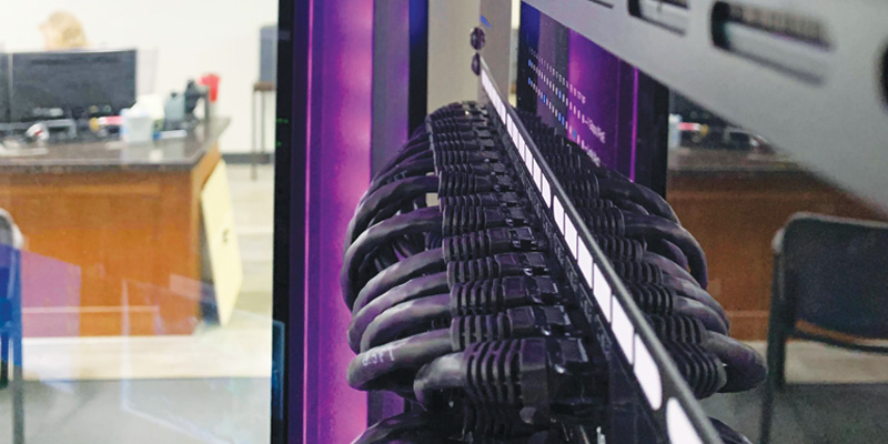 ClearVista showroom, AVoIP rack