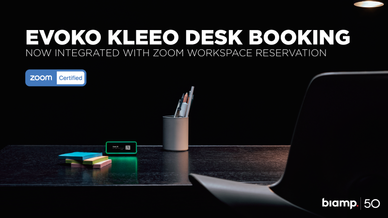Biamp Kleeo Desk Manager with Zoom Certification_800px