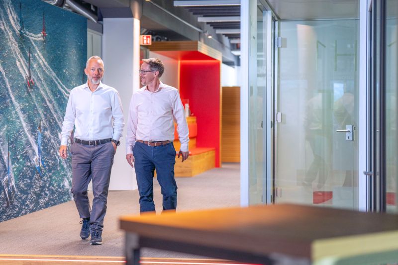 Left to Right: Lutz Rathmann, new CEO of Riedel Communications, and Anthony Zuyderhoff, the company’s new Chief Commercial Officer (CCO)