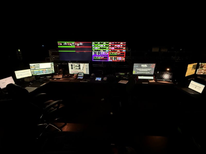 Kean Production Services used AJA ColorBox to match projection and LED color across a three-day live event 1