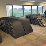repurposed materials at AVI-SPL office