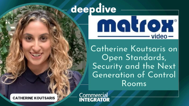 Matrox Video's Catherine Koutsaris explains how IPMX, NMOS, IP KVM and layered security help integrators build flexible control rooms.