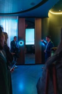 nsign and Loxone turned Noken's showroom into an NFC-triggered experience driving ten displays, lighting, sound and water 6