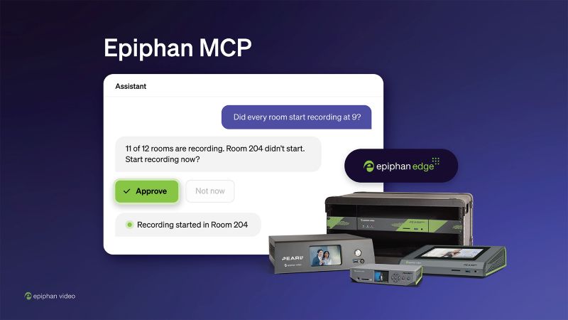 Epiphan Video today released read and write access for Epiphan MCP, its hosted Model Context Protocol (MCP) server for Epiphan Edge, making Pearl encoders agent-ready.