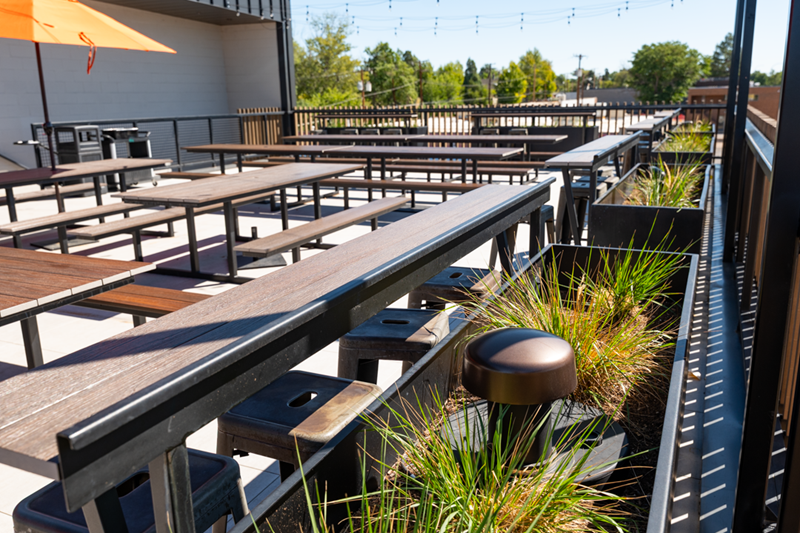 Patio of Littleton Brewery