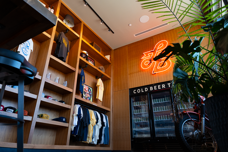 Retail area in brewery